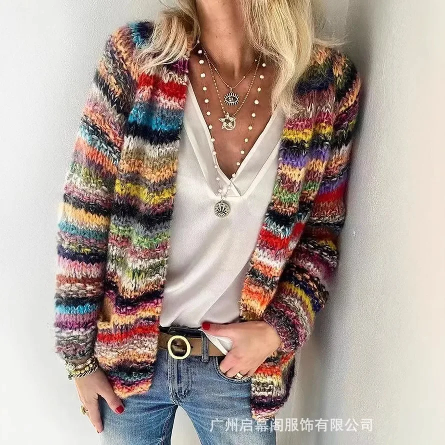 Новый модный вязаный кардиган с принтом для женщин, весенний повседневный свободный пляжный пиджак с длинными рукавами для женщин, коллекция 2026 года
Новый модный вязаный кардиган с принтом для женщин, весенний повседневный свободный пляжный пиджак с длинными рукавами для женщин, коллекция 2026 года