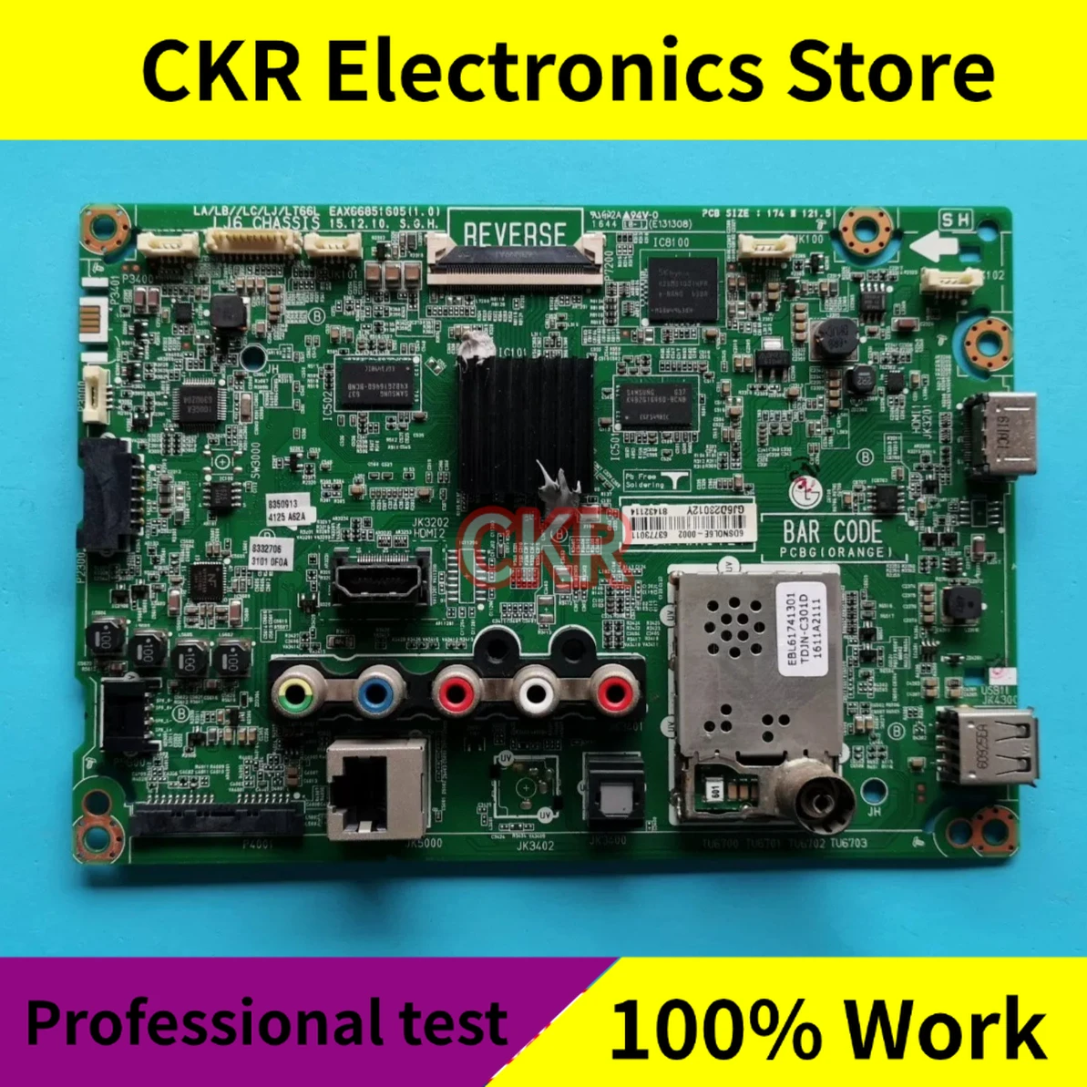 Original for LG 49LH5700-CD 49LH5880-CC 49LH581C Main Board EAX66851605 (1.0)
Original for LG 49LH5700-CD 49LH5880-CC 49LH581C Main Board EAX66851605 (1.0)