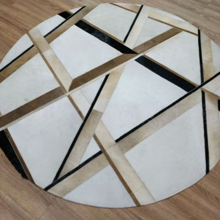 Real Cowhide Round Carpet Living Room Soft Kid Room Round Floor Rug Decor Handmade Simple Geometry Home Area Rug Bedroom Bedside
Real Cowhide Round Carpet Living Room Soft Kid Room Round Floor Rug Decor Handmade Simple Geometry Home Area Rug Bedroom Bedside