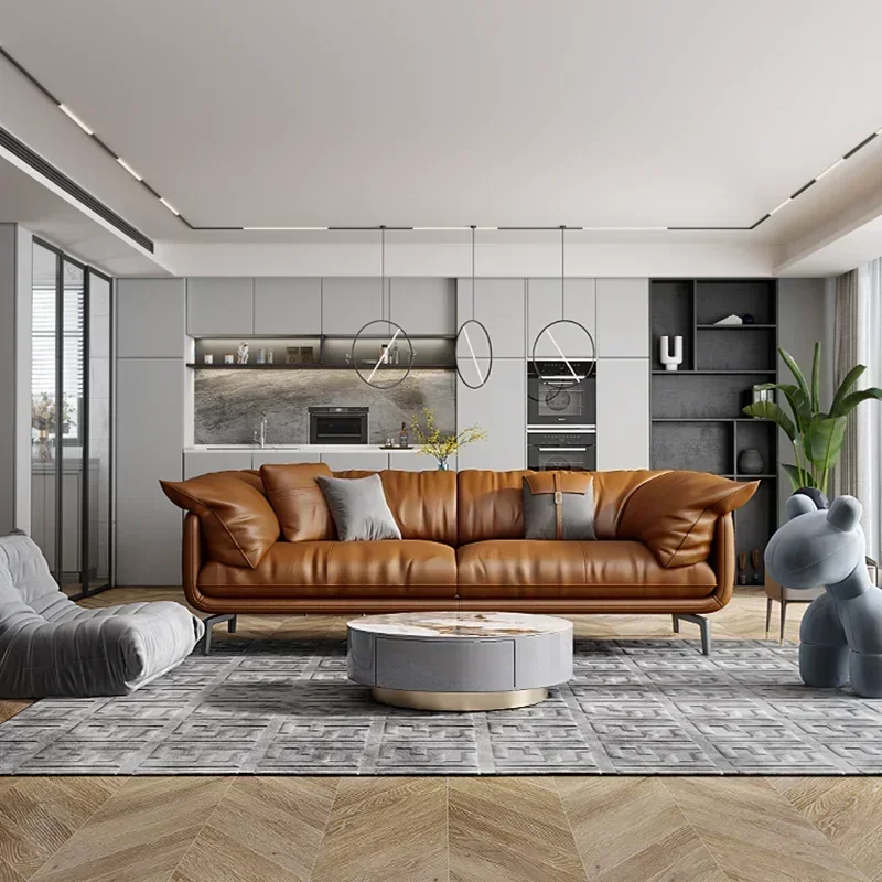 Nordic Simple Soft Sofa Vintage Brown Girl 3 Seater Designer Sofa Leather Love Seat Muebles Para Salas Modernos Home Furniture
Nordic Simple Soft Sofa Vintage Brown Girl 3 Seater Designer Sofa Leather Love Seat Muebles Para Salas Modernos Home Furniture
