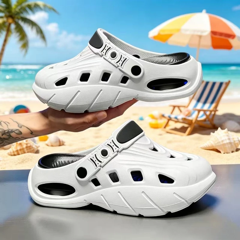 New Summer Outdoor Non-Slip Thick-Soled Toe-Cap Slippers for Men and Women, Men's Outdoor Beach Sandals and Slippers
New Summer Outdoor Non-Slip Thick-Soled Toe-Cap Slippers for Men and Women, Men's Outdoor Beach Sandals and Slippers