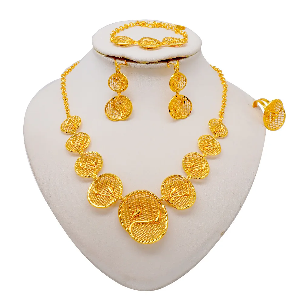24K Gold Set | Cloud patterns & Hetian jade, jade necklace, cloud earrings, smooth bracelet, inlaid ring, elegant grandeur
24K Gold Set | Cloud patterns & Hetian jade, jade necklace, cloud earrings, smooth bracelet, inlaid ring, elegant grandeur