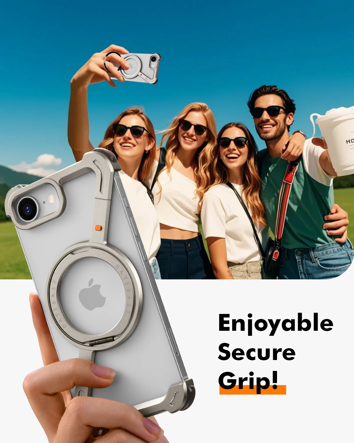 Eary Frameless Case for iPhone 16 E Magsafe Z-Shaped Phone Cover With 360°Rotate Magnetic Kickstand Metal Shockproof Protective
Eary Frameless Case for iPhone 16 E Magsafe Z-Shaped Phone Cover With 360°Rotate Magnetic Kickstand Metal Shockproof Protective