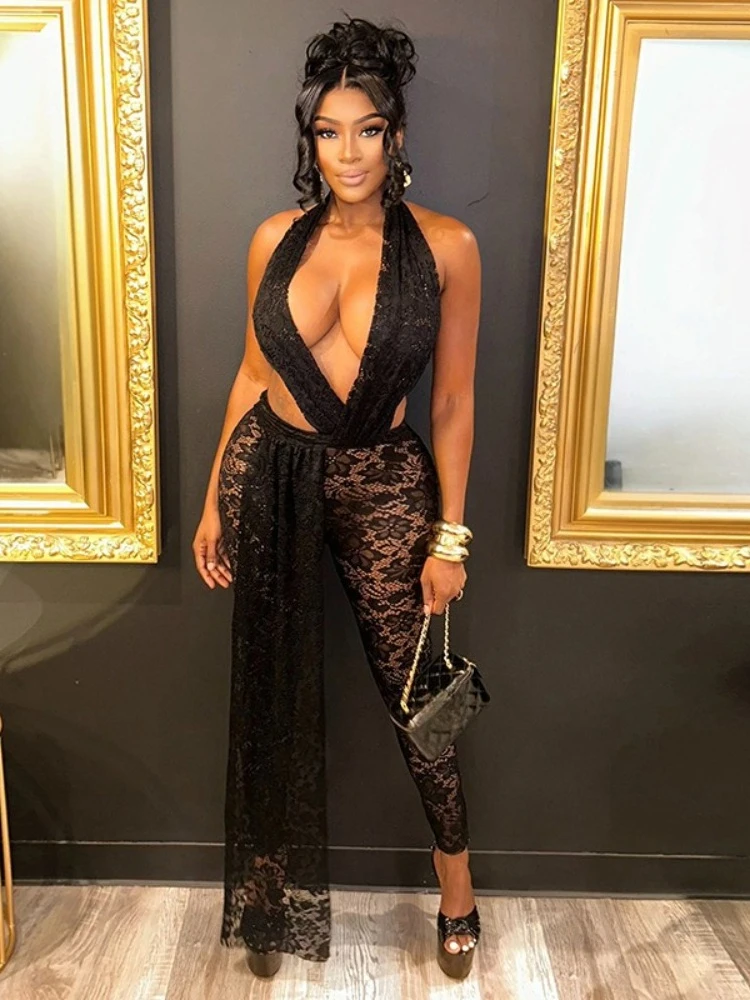 FDYOUI сексуальные кружевные комбинезоны с бретелькой на шее для женщин 2026, черный боди без рукавов с открытой спиной, вечерние клубные комбинезоны
FDYOUI сексуальные кружевные комбинезоны с бретелькой на шее для женщин 2026, черный боди без рукавов с открытой спиной, вечерние клубные комбинезоны