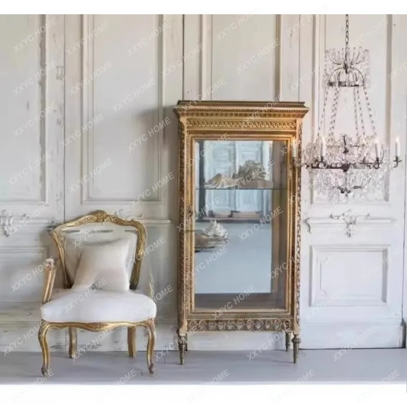M solid wood furniture carved bookcase High-end villa glass file cabinet Neoclassical locker
M solid wood furniture carved bookcase High-end villa glass file cabinet Neoclassical locker