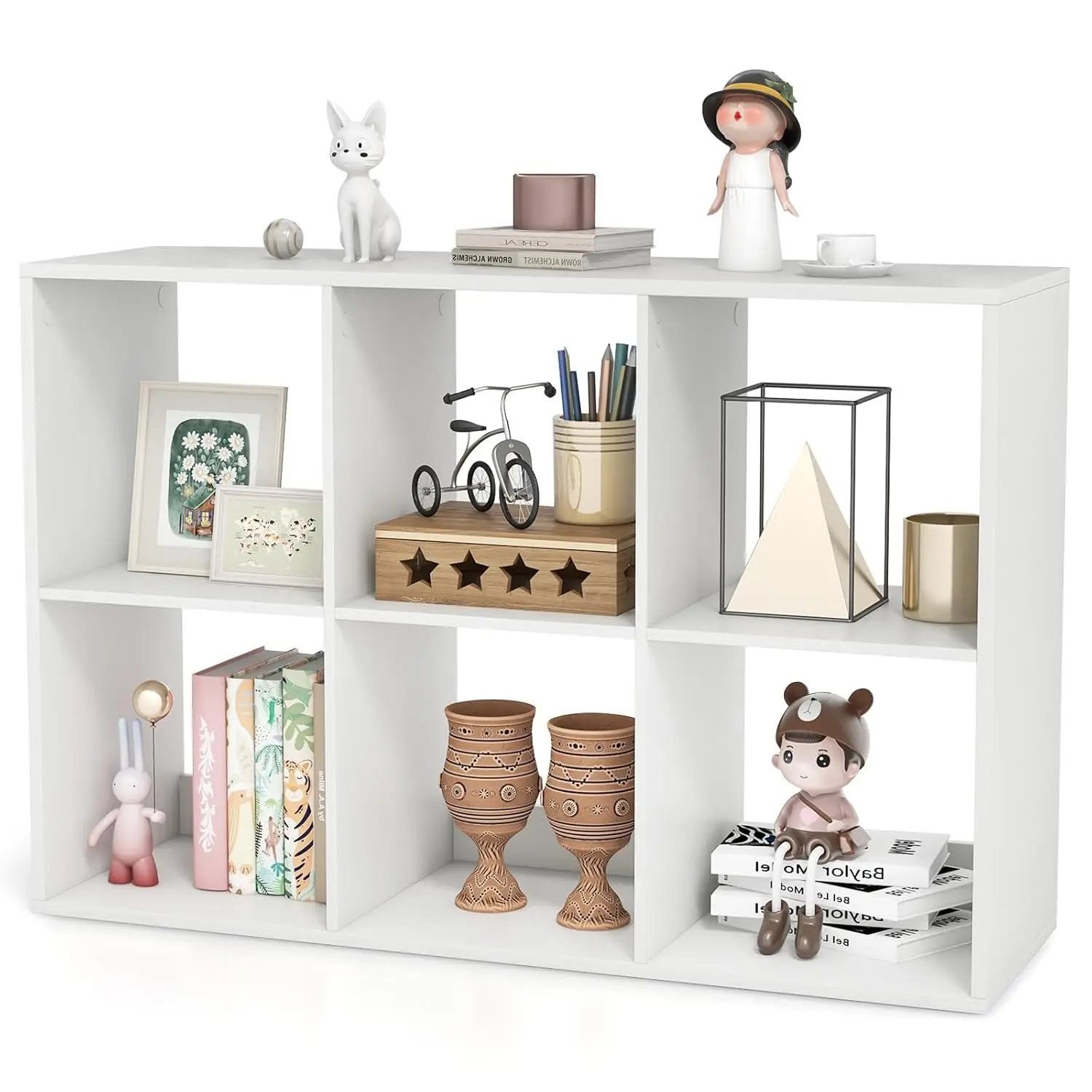 6 Cube Storage Bookcase Open Back Panels Heavy Duty Living Room Study Office White Customized
6 Cube Storage Bookcase Open Back Panels Heavy Duty Living Room Study Office White Customized