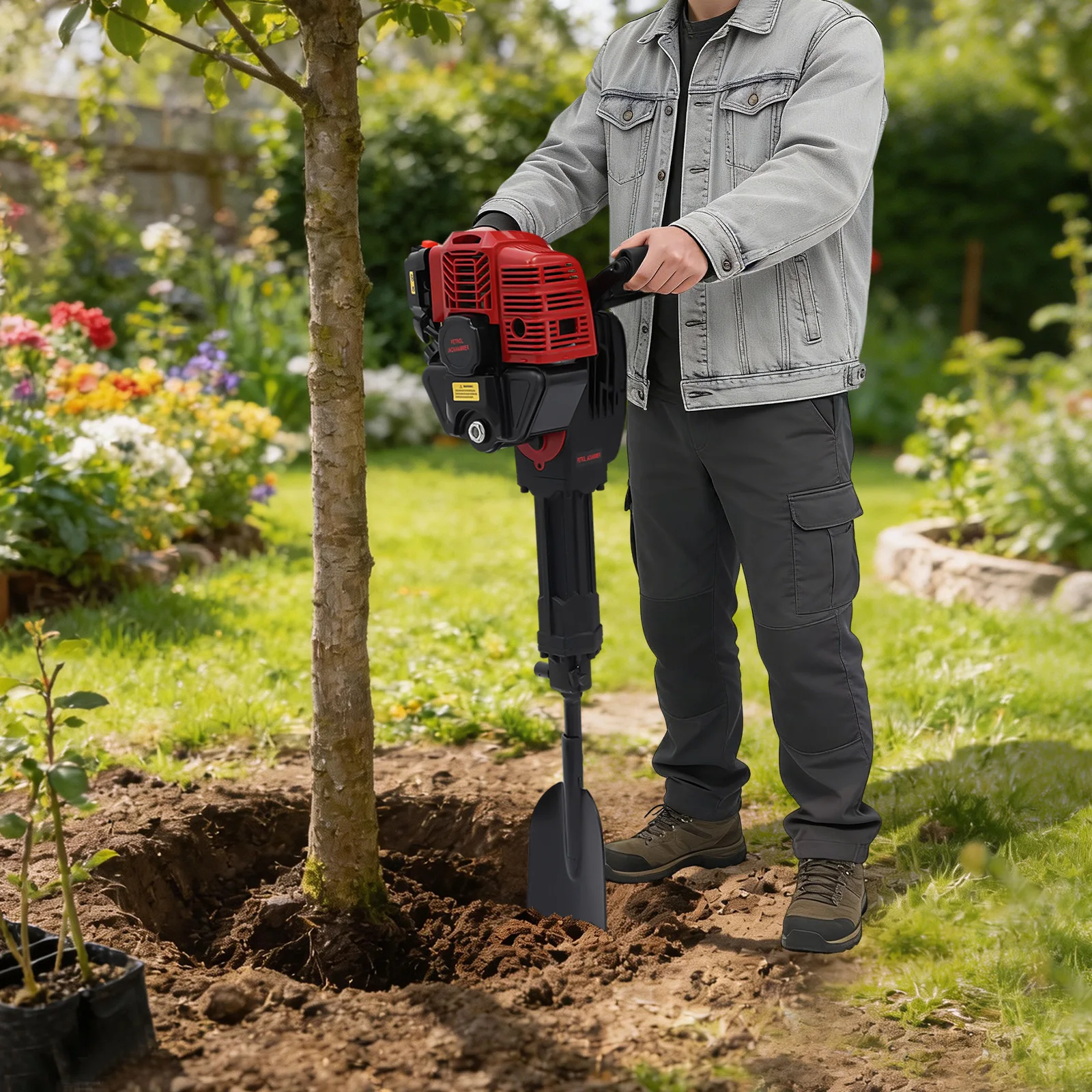1900W Rccom 125A Tree Digging Machine 6500r/min Petrol Gas Powered Portable Excavator 52CC Petrol Engine Tree Digger
1900W Rccom 125A Tree Digging Machine 6500r/min Petrol Gas Powered Portable Excavator 52CC Petrol Engine Tree Digger