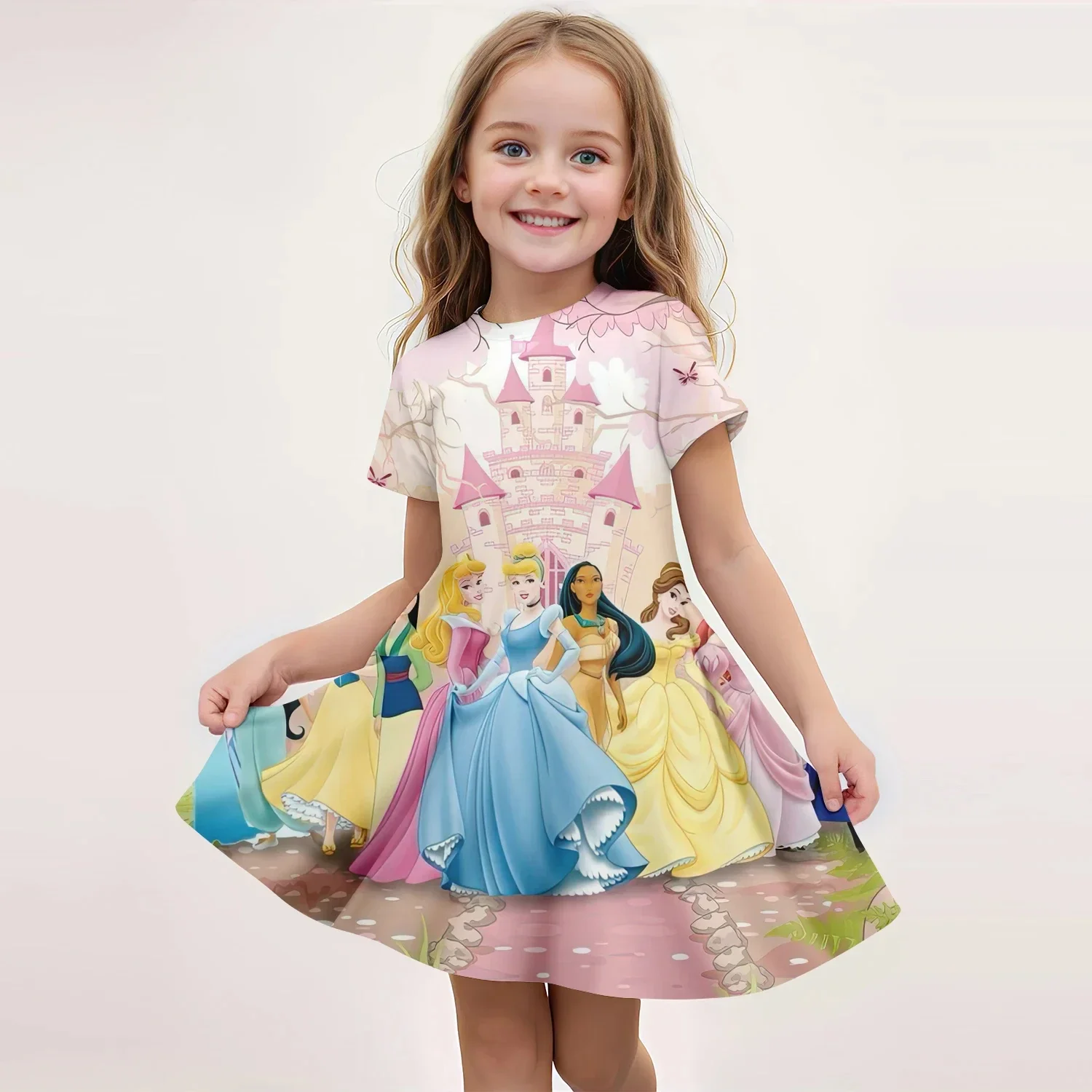 2025 Children Short-Sleeved Dress Cute Princess Series 3D Print Skirt Summer Baby Girl Clothes Original Brand Clothing Nightgown
2025 Children Short-Sleeved Dress Cute Princess Series 3D Print Skirt Summer Baby Girl Clothes Original Brand Clothing Nightgown