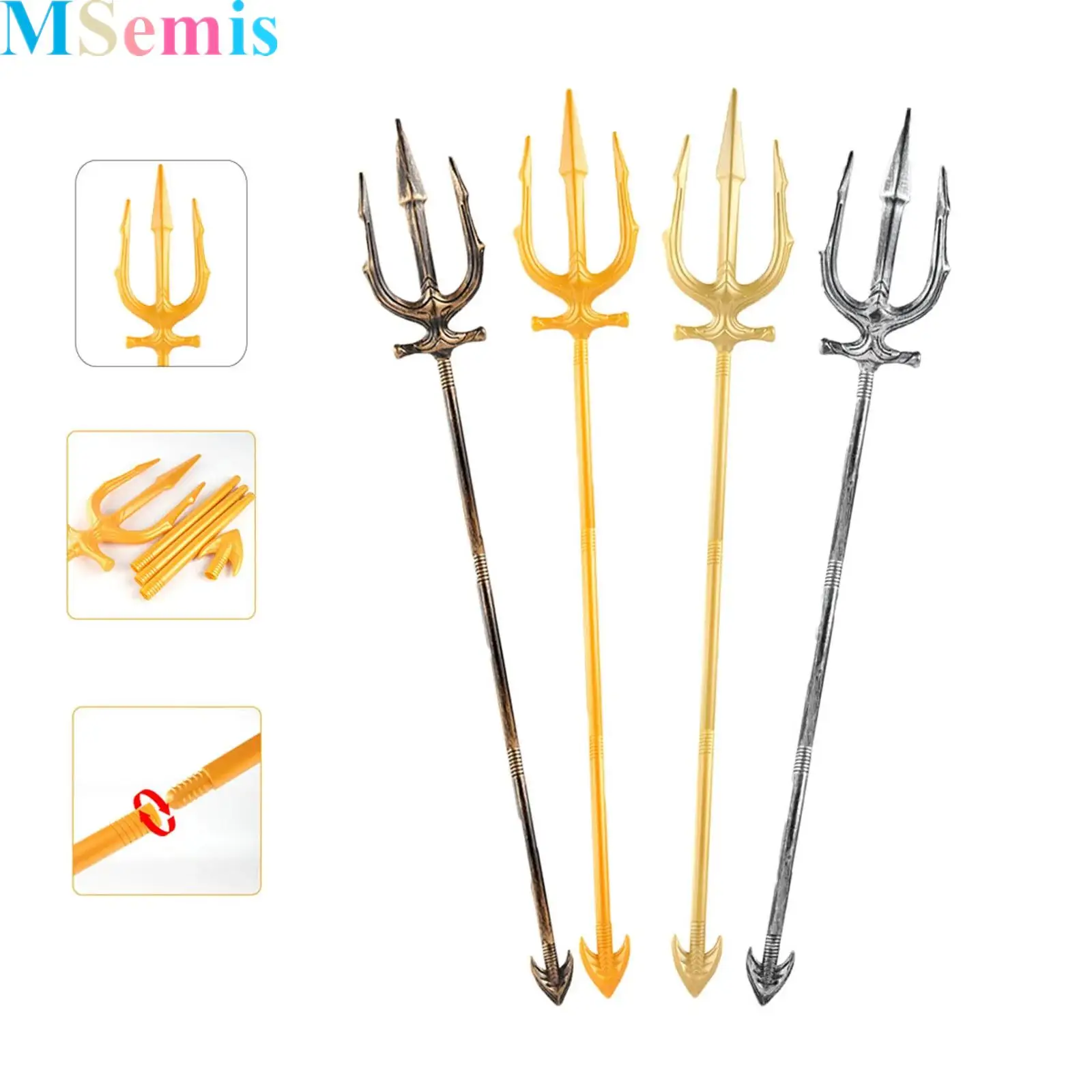 1Pcs Plastic Trident Adjustable Assemble Scepter Halloween Costume Accessory Props for Cosplay Costumes Parties
1Pcs Plastic Trident Adjustable Assemble Scepter Halloween Costume Accessory Props for Cosplay Costumes Parties