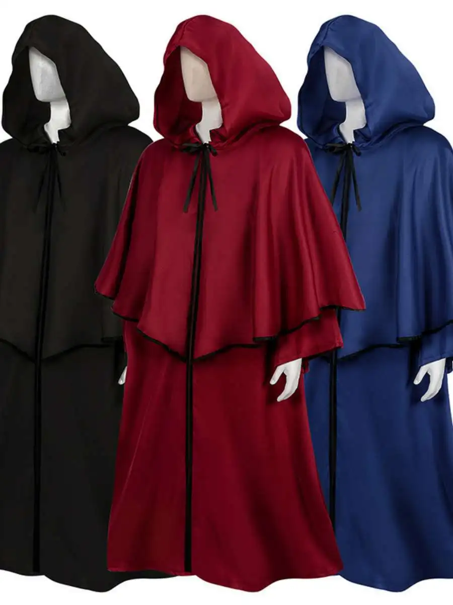 Халат с капюшоном на Хэллоуин, средневековое длинное пальто све, костюм волшебника, костюм волшебника из полиэстера, этнический сценический костюм для женщин
Халат с капюшоном на Хэллоуин, средневековое длинное пальто све, костюм волшебника, костюм волшебника из полиэстера, этнический сценический костюм для женщин