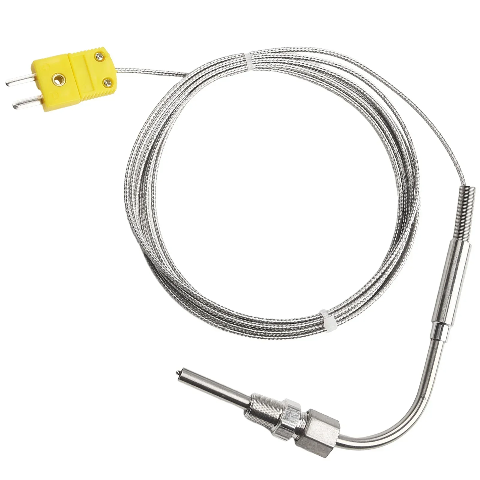 K-Type Thermocouple Exhaust Probe High Temperature Sensor Threads 2M EGT Yellow Male Plug Open Front End Insulation
K-Type Thermocouple Exhaust Probe High Temperature Sensor Threads 2M EGT Yellow Male Plug Open Front End Insulation