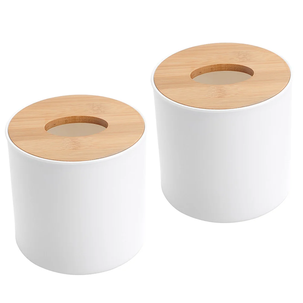 2 PCS Tissue Box Holder Round Boxes Home Accessories Roll Paper Napkin Wooden Easy to Clean
2 PCS Tissue Box Holder Round Boxes Home Accessories Roll Paper Napkin Wooden Easy to Clean