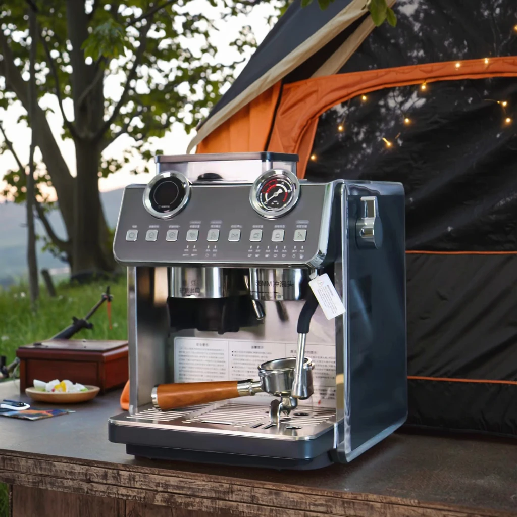 Роскошная автоматическая кофеварка для эспрессо с двойным бойлером, многофункциональная кофеварка для помола зерен для использования в отеле и на открытом воздухе
Роскошная автоматическая кофеварка для эспрессо с двойным бойлером, многофункциональная кофеварка для помола зерен для использования в отеле и на открытом воздухе