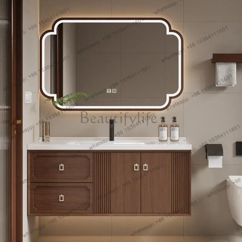 Song's aesthetic bathroom cabinet combination new Chinese bathroom washbasin cabinet
Song's aesthetic bathroom cabinet combination new Chinese bathroom washbasin cabinet