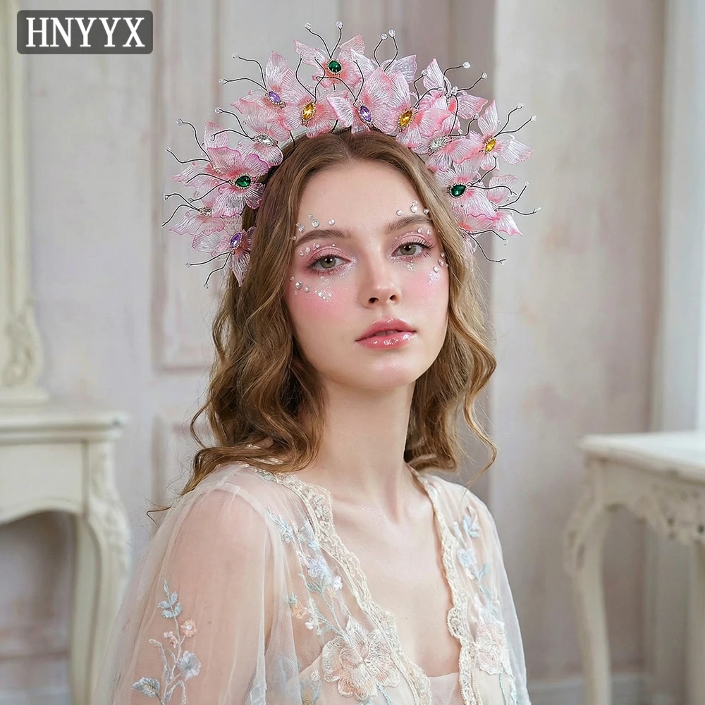 YouLaPan Women Handmade Pink Color Butterfly Head Hoop Bridal Wedding Fairy Rhinestone Hair Accessories Party Headpiece YXA416
YouLaPan Women Handmade Pink Color Butterfly Head Hoop Bridal Wedding Fairy Rhinestone Hair Accessories Party Headpiece YXA416