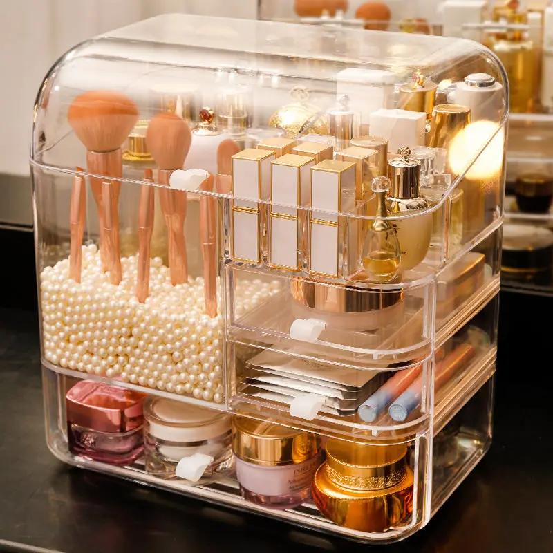 Large-capacity Cosmetic Storage Box Household Transparent Acrylic Storage Box Lipstick Skin Care Product Storage and Finishing
Large-capacity Cosmetic Storage Box Household Transparent Acrylic Storage Box Lipstick Skin Care Product Storage and Finishing