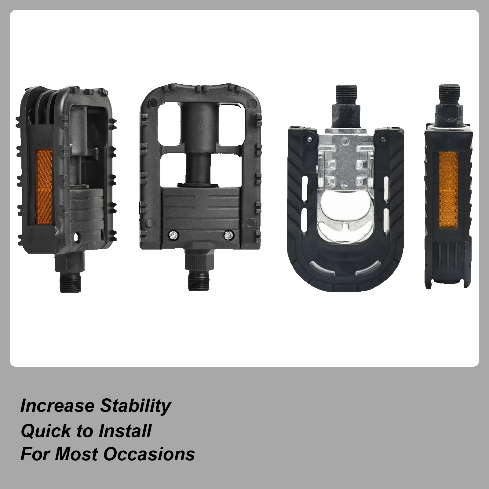 Flat Pedals Urban Cycling Pedals Non-Slip Lightweight Replacement With Reflective Strips For Urban Commute E-Bike Riding
Flat Pedals Urban Cycling Pedals Non-Slip Lightweight Replacement With Reflective Strips For Urban Commute E-Bike Riding