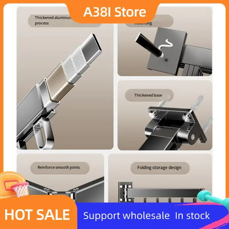 A38I Retractable Cloth Drying Rack Folding Clothes Hanger Wall Mount Indoor&Outdoor Saving,2 Fold With 12 Aluminum Ring
A38I Retractable Cloth Drying Rack Folding Clothes Hanger Wall Mount Indoor&Outdoor Saving,2 Fold With 12 Aluminum Ring