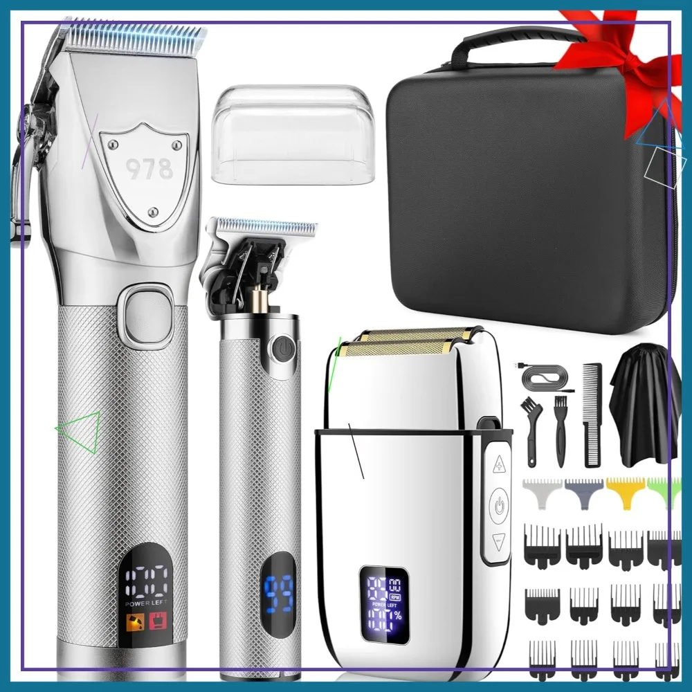 Professional Hair Clippers Set for Men, Rechargeable Electric Razor Trimmer with Travel Case, Beard Trimmer & Grooming Kit
Professional Hair Clippers Set for Men, Rechargeable Electric Razor Trimmer with Travel Case, Beard Trimmer & Grooming Kit