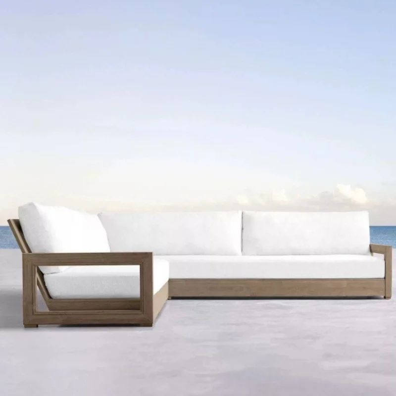 Outdoor leisure teak sofa and coffee table courtyard set combination, vintage high-end teak solid wood furniture factory
Outdoor leisure teak sofa and coffee table courtyard set combination, vintage high-end teak solid wood furniture factory
