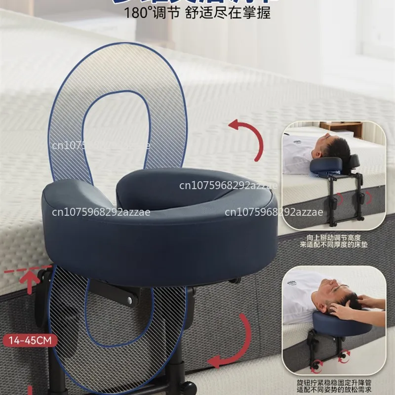 Suspension massage headrest f support frame lying face hole household mattress edge folding portable
Suspension massage headrest f support frame lying face hole household mattress edge folding portable