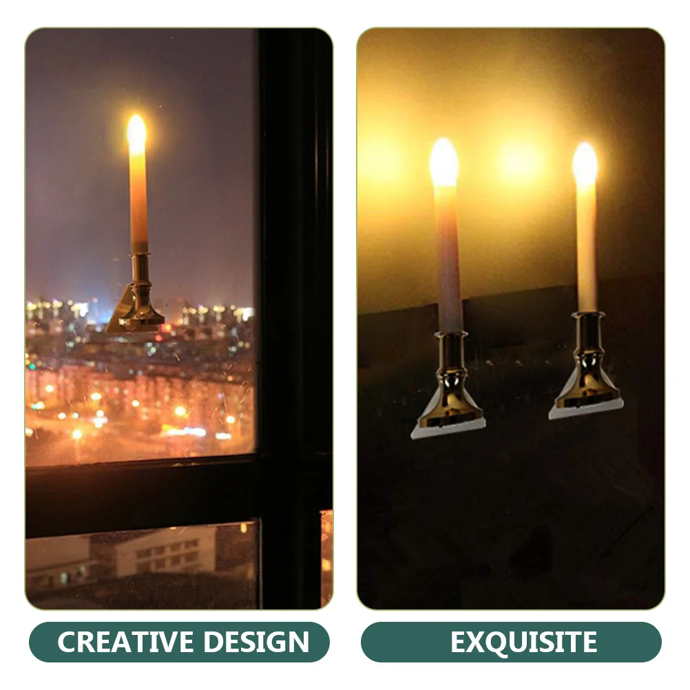 2Pcs Wall Mounted LED Lights Rechargeable Flameless Electric Candles with Suction Cup for Home Wedding Christmas 
2Pcs Wall Mounted LED Lights Rechargeable Flameless Electric Candles with Suction Cup for Home Wedding Christmas