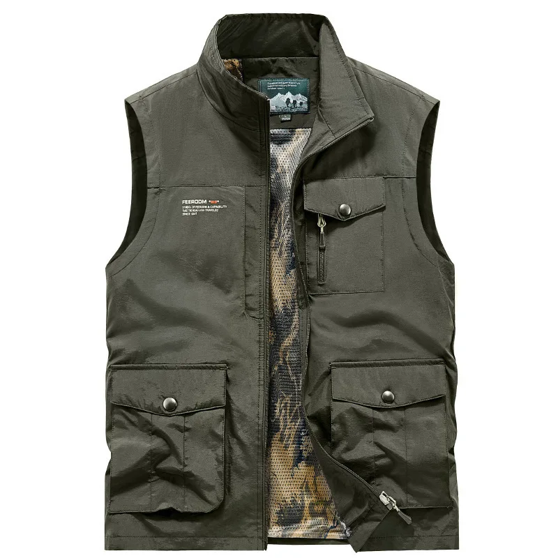 Summer Men Outdoor Big Pockets Vests Waistcoats Male Waterproof Quick Drying Sleeveless Jackets Fishing Breathable Cargo Vests 5
Summer Men Outdoor Big Pockets Vests Waistcoats Male Waterproof Quick Drying Sleeveless Jackets Fishing Breathable Cargo Vests 5
