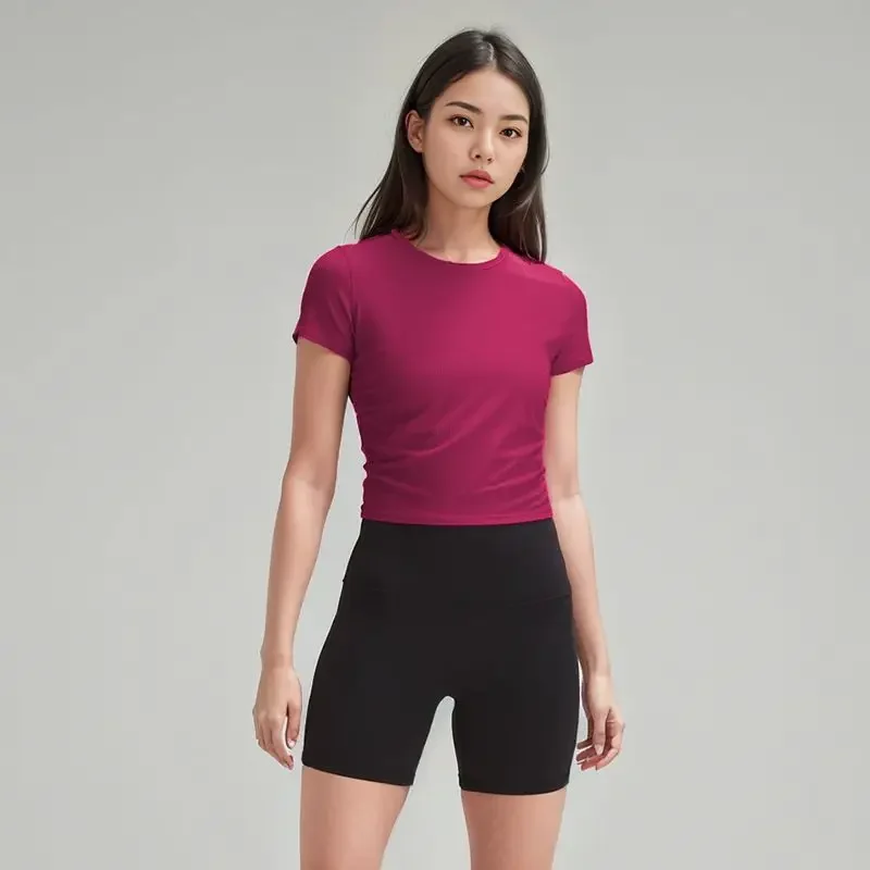 YOGA Seamless Short Sleeve Shirts for Women Breathable Running Workout Tops Athletic Gym Yoga Basic T-Shirts
YOGA Seamless Short Sleeve Shirts for Women Breathable Running Workout Tops Athletic Gym Yoga Basic T-Shirts