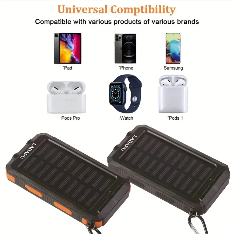 In Stock Solar Power Bank Portable Charging Poverbank External Strong Light LDE Light For All Smartphones 30000mAh
In Stock Solar Power Bank Portable Charging Poverbank External Strong Light LDE Light For All Smartphones 30000mAh