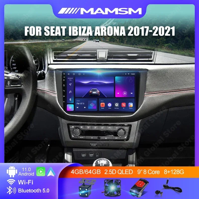 Автомобильный радиоприемник Android 13 для Seat Ibiza Arona 2017-2021 2K QLED Мультимедийный видеоплеер GPS 4G CarPlay Авто Беспроводная стереосистема без 2Din
Автомобильный радиоприемник Android 13 для Seat Ibiza Arona 2017-2021 2K QLED Мультимедийный видеоплеер GPS 4G CarPlay Авто Беспроводная стереосистема без 2Din