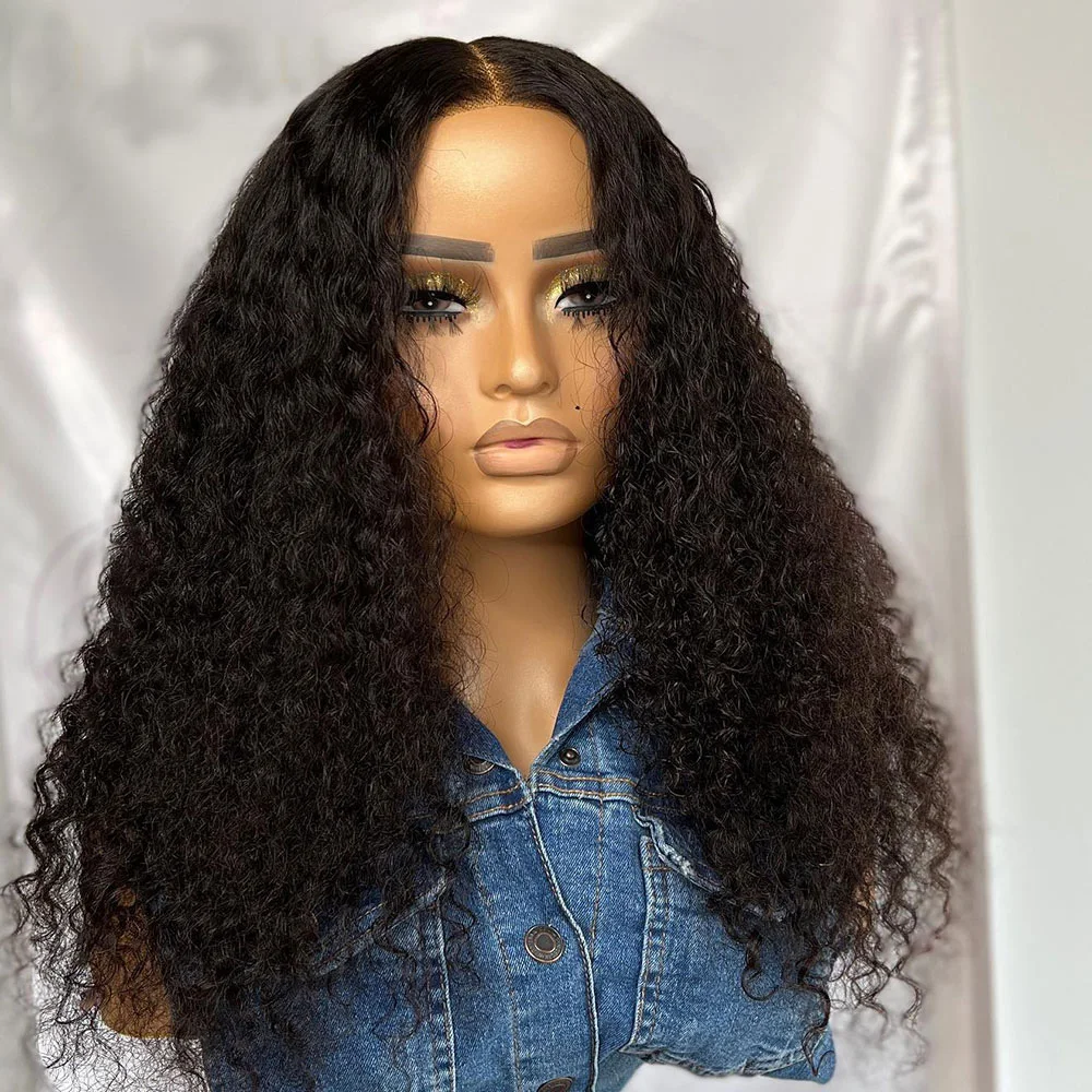 Soft Preplucked Natural Black 26"Long Glueless 180Density Kinky Curly Deep Part Lace Front Wig For Women BabyHair Daily Cosplay
Soft Preplucked Natural Black 26"Long Glueless 180Density Kinky Curly Deep Part Lace Front Wig For Women BabyHair Daily Cosplay
