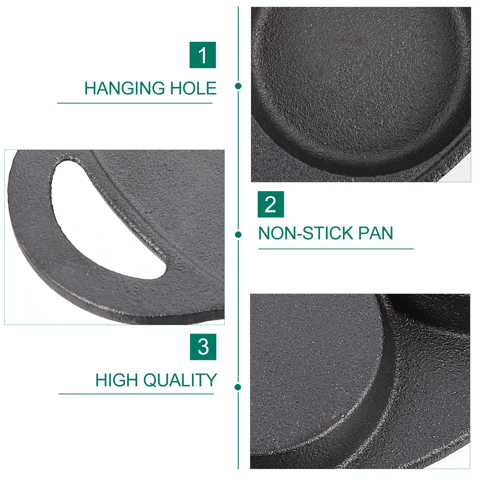 1pc Egg Frying Pan 7 Holes Omelette Pot Non Stick Iron Frying Pan Ergonomic Skid Resistant Heat Insulation Easy Clean Kitchen
1pc Egg Frying Pan 7 Holes Omelette Pot Non Stick Iron Frying Pan Ergonomic Skid Resistant Heat Insulation Easy Clean Kitchen