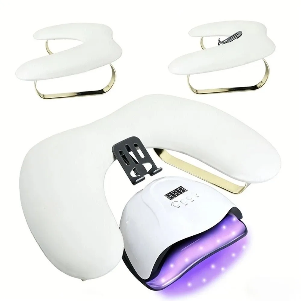 U Shaped Nail Arm Rest Cushion with Phone Holder Space-saving Nail Art Stand Soft Tilt Design Manicure Hand Pillow Manicure Tool
U Shaped Nail Arm Rest Cushion with Phone Holder Space-saving Nail Art Stand Soft Tilt Design Manicure Hand Pillow Manicure Tool