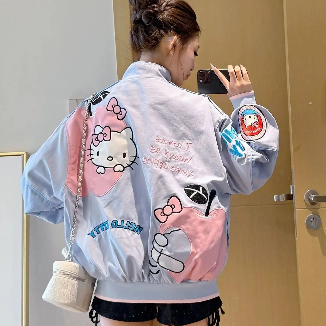 Anime Hellokitty Y2K Baseball Jacket Button American Retro Coat Embroidery Cartoon Harajuku Jacket Women Oversized Coat Gifts
Anime Hellokitty Y2K Baseball Jacket Button American Retro Coat Embroidery Cartoon Harajuku Jacket Women Oversized Coat Gifts
