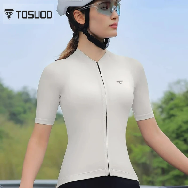 TOSUOD Women's Cycling Short Sleeve Jersey Lightweight Breathable Sports Top for Summer Bicycle Riding Quick-Dry Road Bike
TOSUOD Women's Cycling Short Sleeve Jersey Lightweight Breathable Sports Top for Summer Bicycle Riding Quick-Dry Road Bike