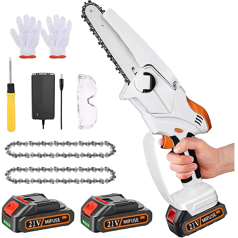 6-Inch Battery-Driven Chainsaw Handheld Brushless Chainsaw Cordless Chainsaw
6-Inch Battery-Driven Chainsaw Handheld Brushless Chainsaw Cordless Chainsaw