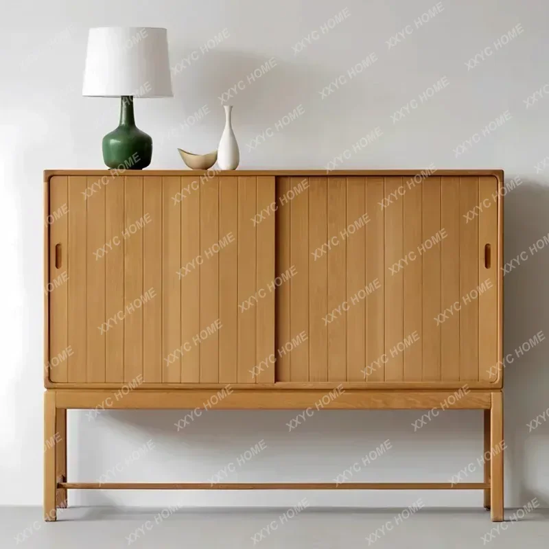 HMedieval solid wood dining side cabinet, retro sliding door dining side cabinet, simple storage storage side cabinet
HMedieval solid wood dining side cabinet, retro sliding door dining side cabinet, simple storage storage side cabinet
