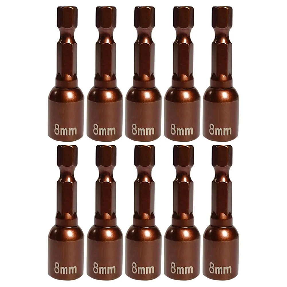 10PCS Socket Adapter 8mm Hex Shank Magnetic Socket Wrench Set Nut Driver Metric Threading Tool For Electric Drill
10PCS Socket Adapter 8mm Hex Shank Magnetic Socket Wrench Set Nut Driver Metric Threading Tool For Electric Drill