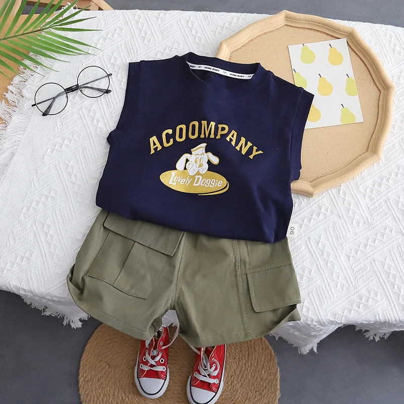Summer Toddler Boys Sleeveless T-shirts + Shorts Baby Kids Clothes Sets Children's Outfits
Summer Toddler Boys Sleeveless T-shirts + Shorts Baby Kids Clothes Sets Children's Outfits