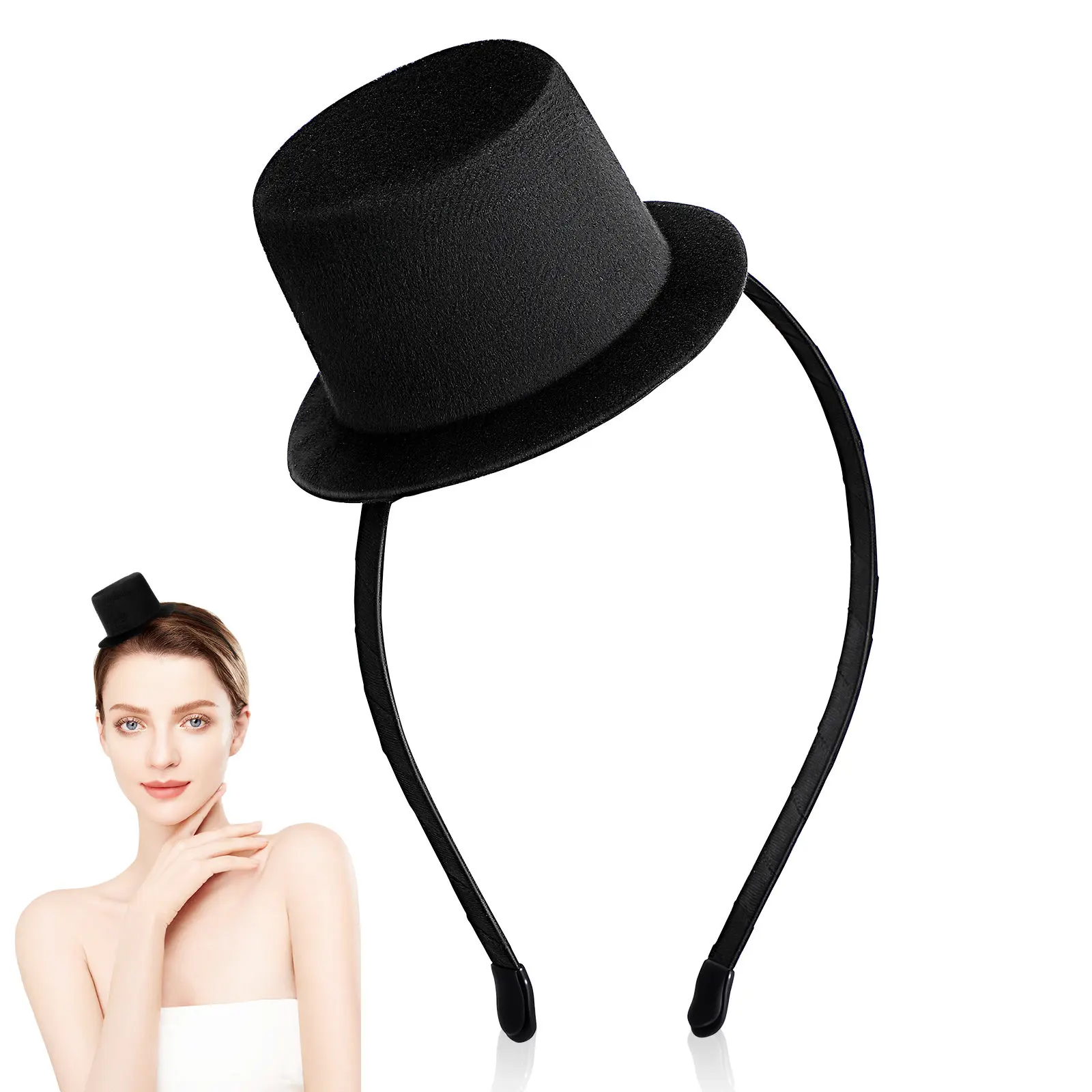 Mini Top Hat Headband Elegant Party Hat Headwear for Carnival Wedding Birthday Costume Accessory Stylish Lightweight Unisex Hair
Mini Top Hat Headband Elegant Party Hat Headwear for Carnival Wedding Birthday Costume Accessory Stylish Lightweight Unisex Hair