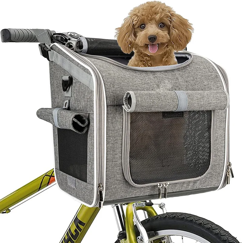 Dog Basket For Bike Removable Dog Bike Basket Carriers Expandable Soft-Sided Pet Backpack Pet Cat Carrier Bag Travel Products
Dog Basket For Bike Removable Dog Bike Basket Carriers Expandable Soft-Sided Pet Backpack Pet Cat Carrier Bag Travel Products
