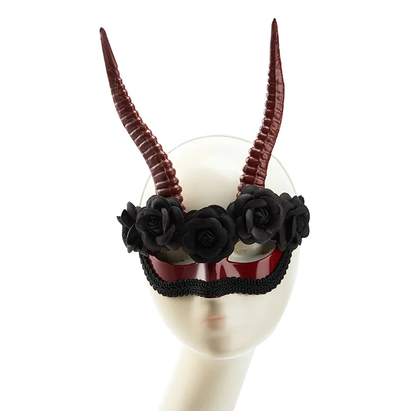 Готическая полумаска для лица, ретро маска с овечьим рогом, стиль выступления, сцена, Хэллоуин, маска с рогом антилопы, Carinval, аксессуары для косплея
Готическая полумаска для лица, ретро маска с овечьим рогом, стиль выступления, сцена, Хэллоуин, маска с рогом антилопы, Carinval, аксессуары для косплея