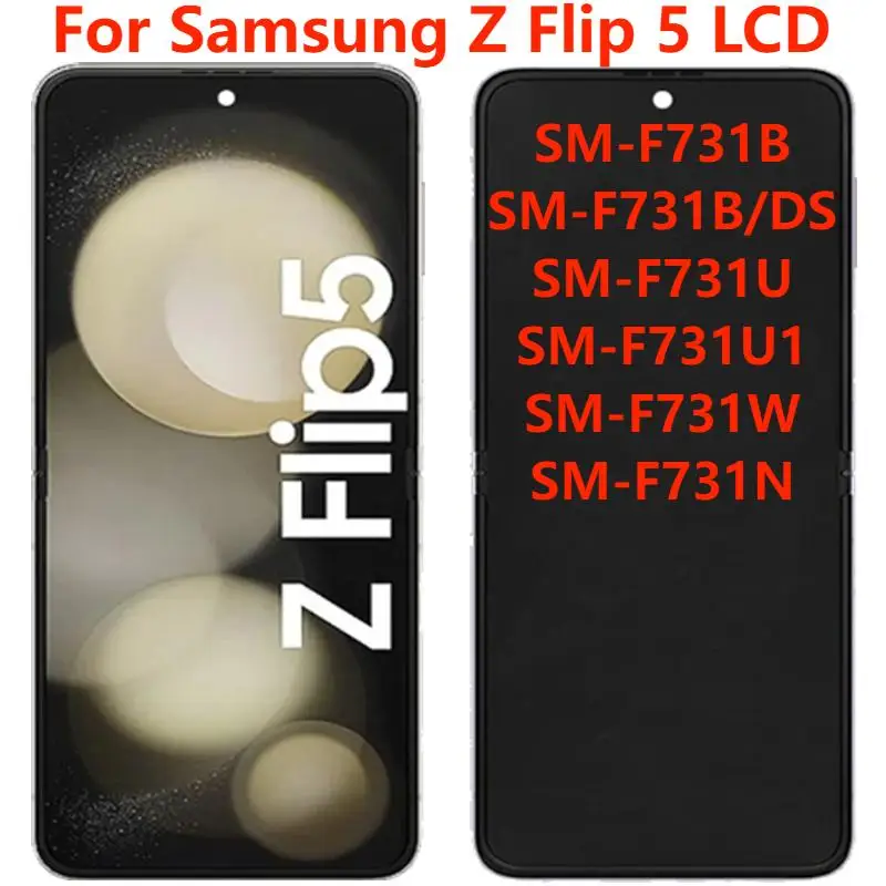6.7" AMOLED For Samsung Z Flip 5 SM-F731B F731U LCD Display With Frame Touch Screen Digitizer Assembly Replacement Repair Parts
6.7" AMOLED For Samsung Z Flip 5 SM-F731B F731U LCD Display With Frame Touch Screen Digitizer Assembly Replacement Repair Parts