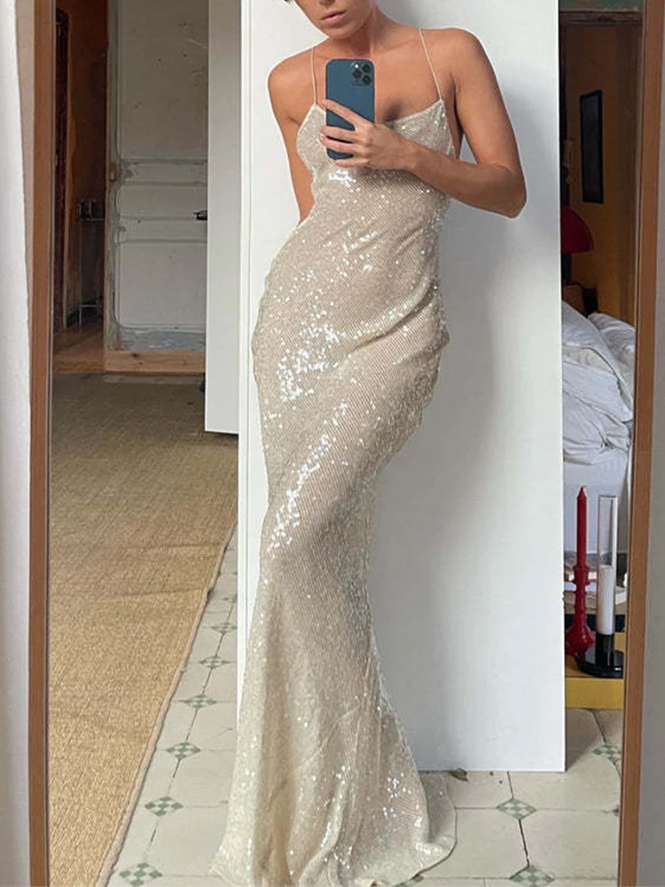 Новинка: Модное платье-сарафан без спинки из новой весенней коллекции, повседневное, для вечеринок, с пайетками, однотонное, комфортное, облегающее
Новинка: Модное платье-сарафан без спинки из новой весенней коллекции, повседневное, для вечеринок, с пайетками, однотонное, комфортное, облегающее