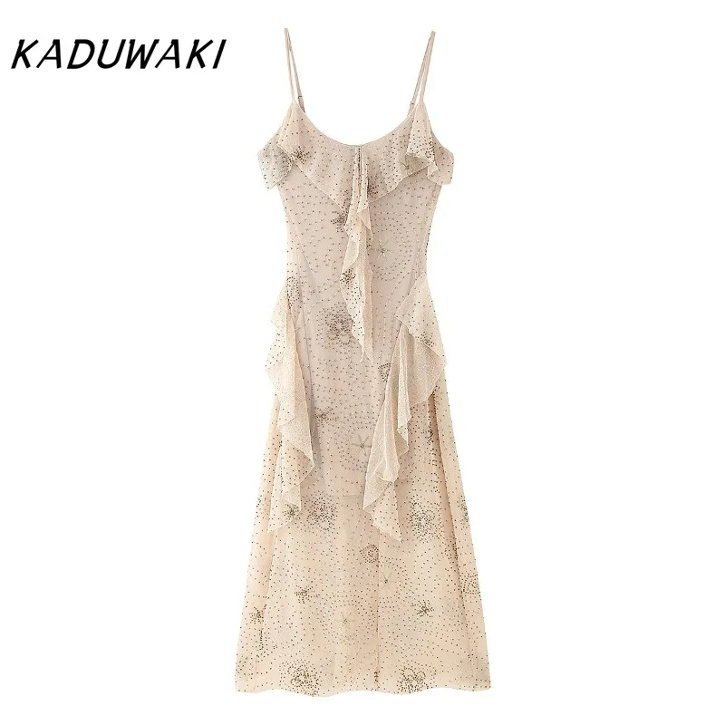 KADUWAKI Bead Embroidery Sequin Ruffle Women Robe Sleeveless Backless Strap Evening Dresses Summer Party Holiday Street Rset Obe
KADUWAKI Bead Embroidery Sequin Ruffle Women Robe Sleeveless Backless Strap Evening Dresses Summer Party Holiday Street Rset Obe