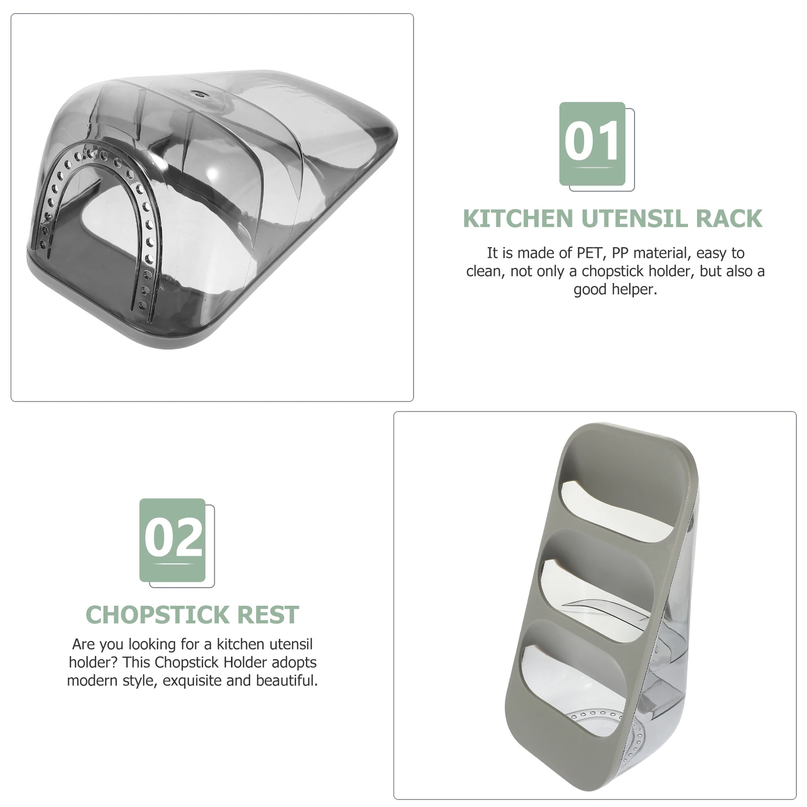 Chopstick Holder Cutlery Storage Rack 3-Tier Kitchen Organizer Tableware Rack for Spoons Forks Household Use for Storage
Chopstick Holder Cutlery Storage Rack 3-Tier Kitchen Organizer Tableware Rack for Spoons Forks Household Use for Storage