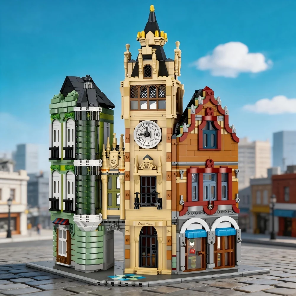 3023PCS Clock Tower Square Building Set - European City Plaza Model with Detailed Bell Tower, Diorama Gift for Adult Collectors
3023PCS Clock Tower Square Building Set - European City Plaza Model with Detailed Bell Tower, Diorama Gift for Adult Collectors