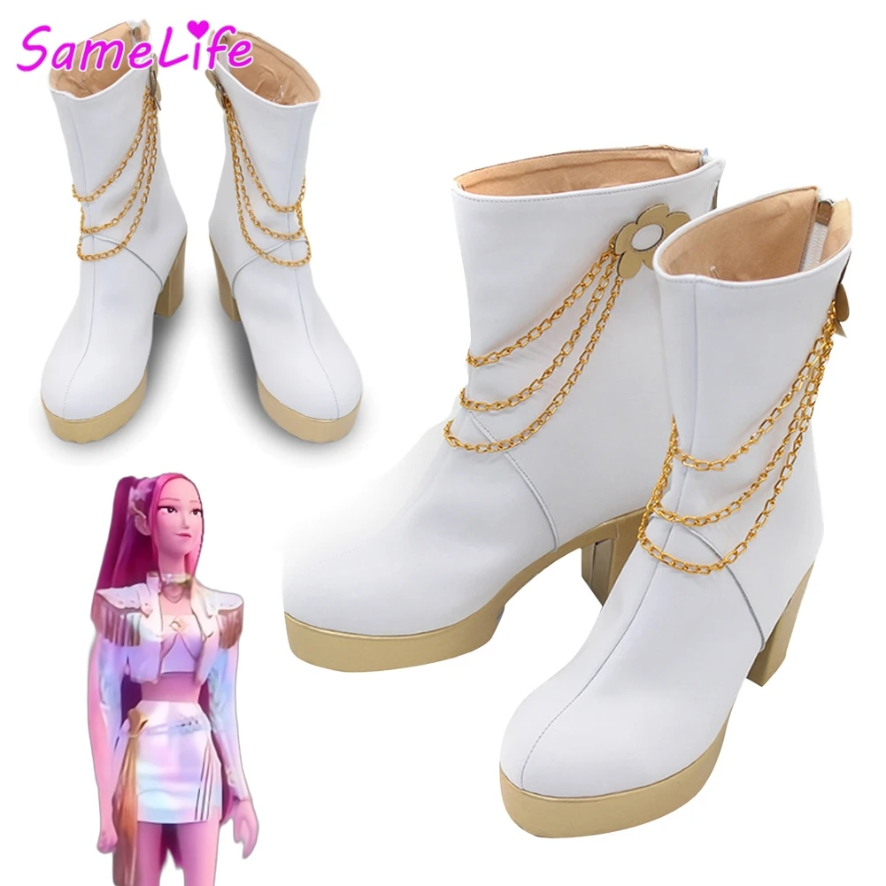 Huntrix Mira Shoes Cosplay Fantasy White Boots 2025 Cartoon Demon Hunter of KPop Costume Accessories Adult Women Footwear
Huntrix Mira Shoes Cosplay Fantasy White Boots 2025 Cartoon Demon Hunter of KPop Costume Accessories Adult Women Footwear