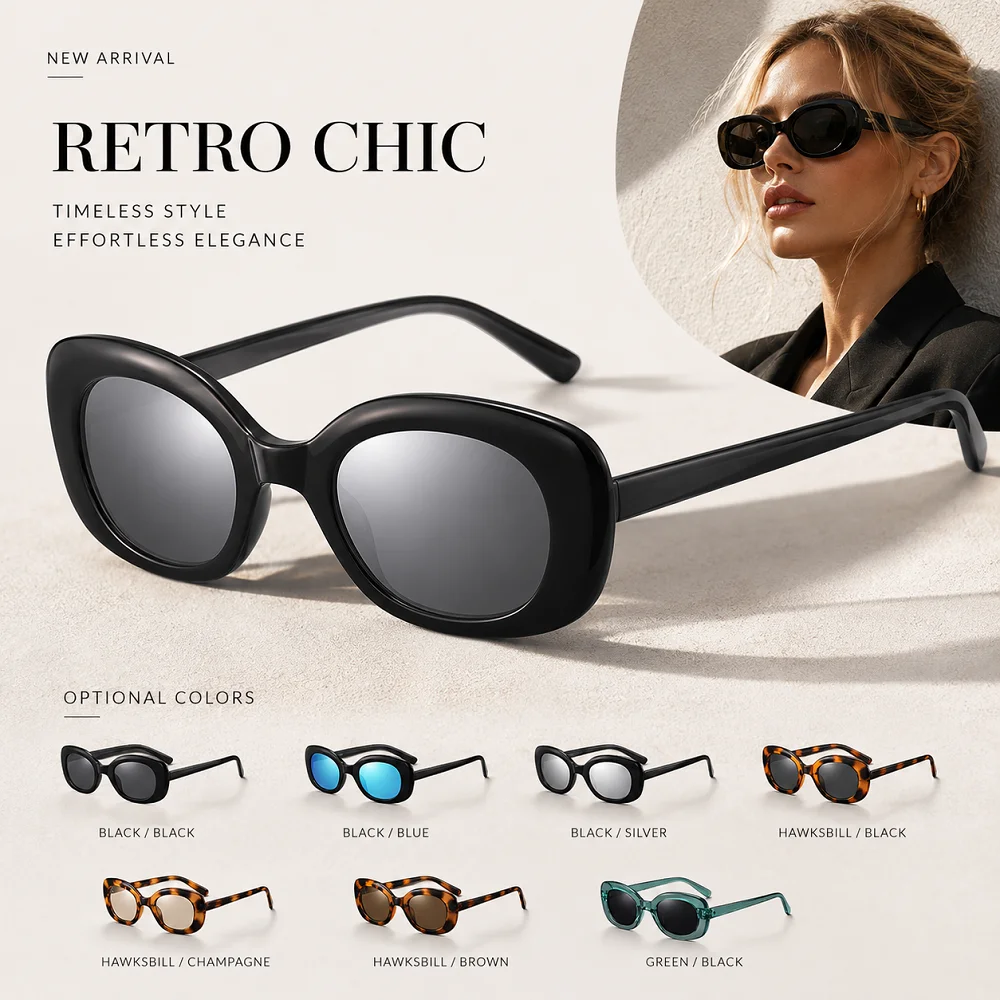 DML Brand Design TR90 High Quality Ultralight Material Fashion Small Frame Sunglasses Retro Oval Ladies Polarized Eyewear UV400
DML Brand Design TR90 High Quality Ultralight Material Fashion Small Frame Sunglasses Retro Oval Ladies Polarized Eyewear UV400
