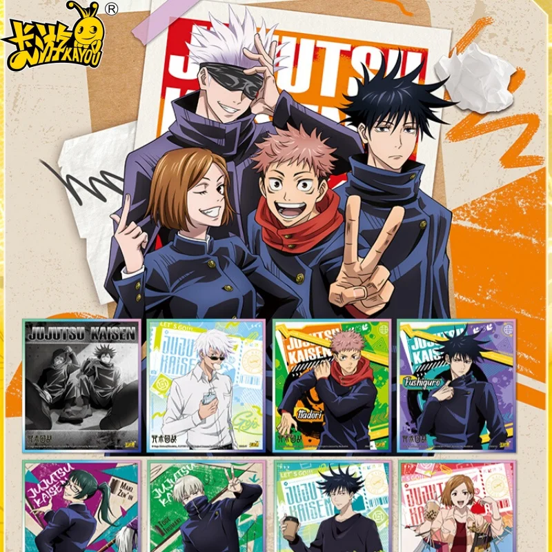Оригинальная карта KAYOU Jujutsu Kaisen Advanced Chapter Gojo Satoru Fushiguro Megumi Itadori Yuji Warlock BP, коллекционные карты аниме
Оригинальная карта KAYOU Jujutsu Kaisen Advanced Chapter Gojo Satoru Fushiguro Megumi Itadori Yuji Warlock BP, коллекционные карты аниме